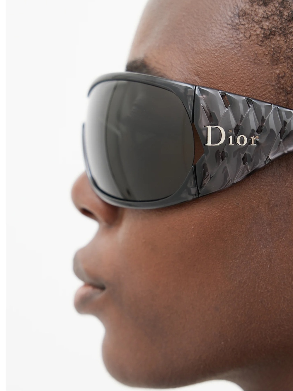 RARE Dior Y2K Vintage Sunglasses -
Black ribbon shield sunglasses